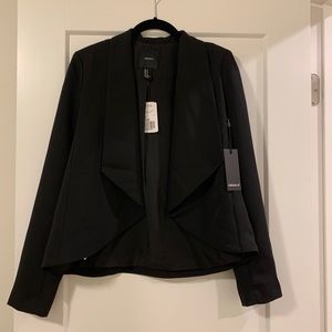 Forever 21 Black Drape Blazer - Medium M